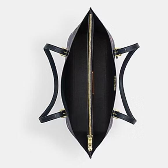 NWT Coach Mollie Tote In Signature Canvas With Cherry Print - Picture 7 of 10